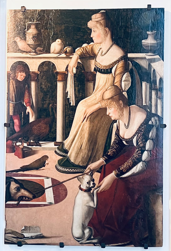 The painting Two Venetian Ladies