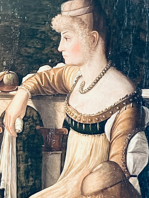 Detail from Two Venetian Ladies